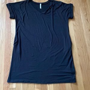 E.C. Sz XL black dress/beach cover up with pockets